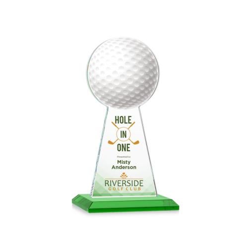 Recognition Awards - Crystal Awards - Edenwood Golf VividPrint™ Award - Green