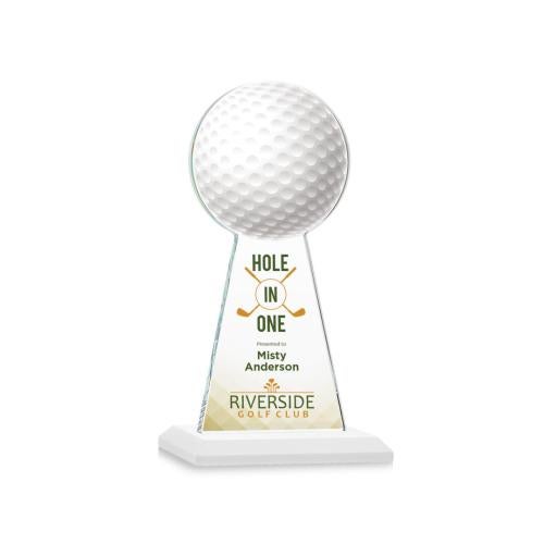 Recognition Awards - Crystal Awards - Edenwood Golf VividPrint™ Award - White