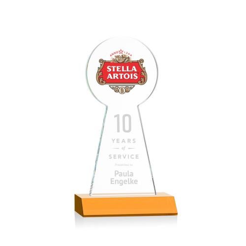 Recognition Awards - Crystal Awards - Laidlaw VividPrint™/Etch Award - Amber