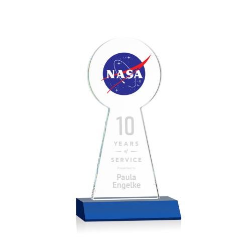 Recognition Awards - Crystal Awards - Laidlaw VividPrint™/Etch Award - Blue