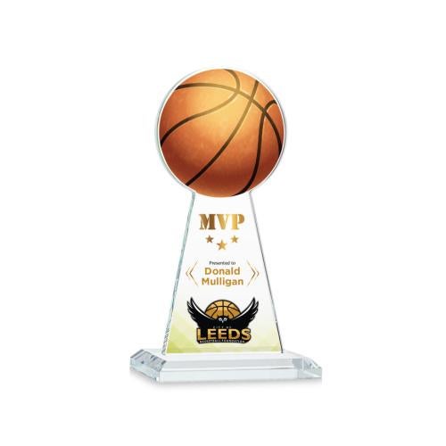 Recognition Awards - Crystal Awards - Edenwood Basketball VividPrint™ Award - Clear