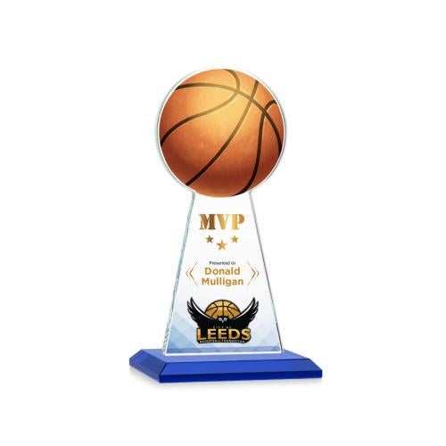 Recognition Awards - Crystal Awards - Edenwood Basketball VividPrint™ Award - Blue