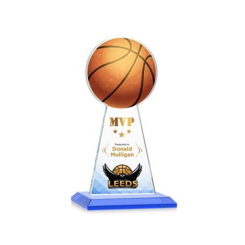 Recognition Awards - Crystal Awards - Edenwood Basketball VividPrint™ Award - Sky Blue