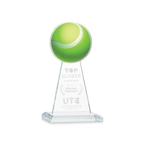 Recognition Awards - Crystal Awards - Edenwood Tennis Award - Clear