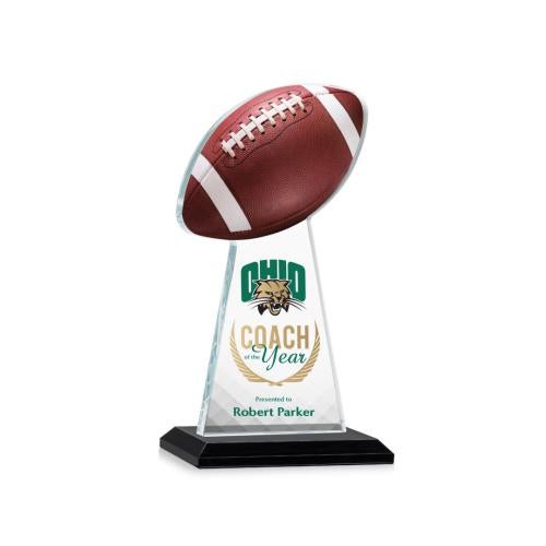 Recognition Awards - Crystal Awards - Edenwood Football VividPrint™ Award - Black