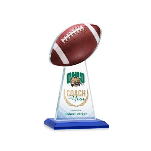 Recognition Awards - Crystal Awards - Edenwood Football VividPrint™ Award - Blue
