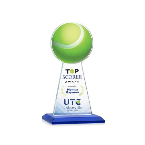 Recognition Awards - Crystal Awards - Edenwood Tennis VividPrint™ Award - Blue