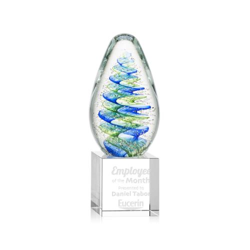 Recognition Awards - Glass Awards - Art Glass Awards - Jezebel Award on Granby Base