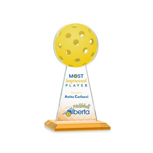 Recognition Awards - Crystal Awards - Edenwood Pickleball VividPrint™ Award - Amber