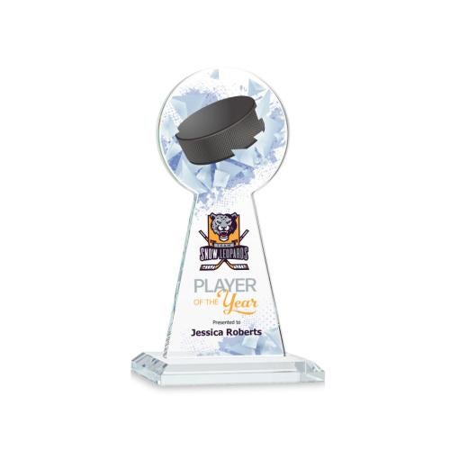 Recognition Awards - Crystal Awards - Edenwood Hockey VividPrint&trade; Award - Clear