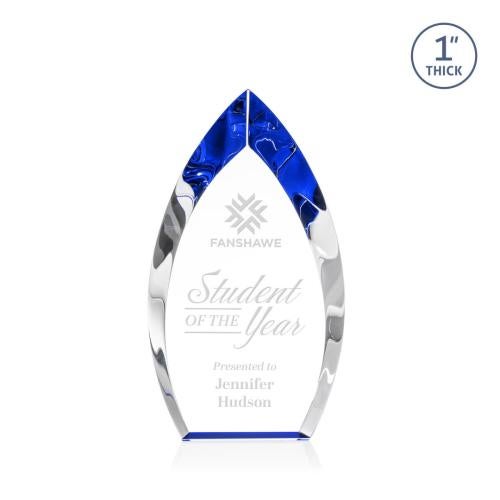 Recognition Awards - Crystal Awards - Marinello Award - Blue