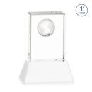 Ambassador Globe Award on Base - White Alt Image 1