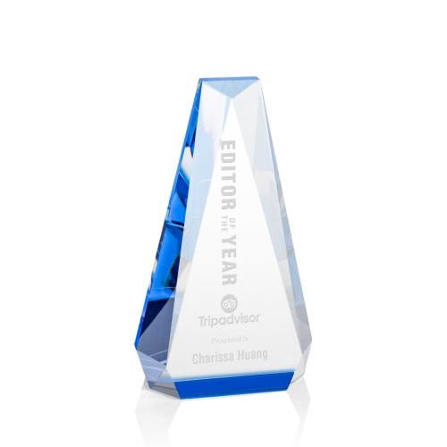 Recognition Awards - Crystal Awards - Carmel Award - Blue