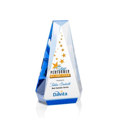 Recognition Awards - Crystal Awards - Carmel VividPrint™ Award - Blue
