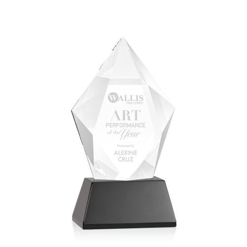 Recognition Awards - Crystal Awards - Devron Award on Base - Black