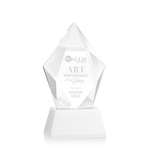 Recognition Awards - Crystal Awards - Devron Award on Base - White