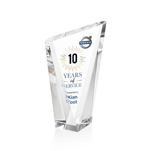 Recognition Awards - Crystal Awards - Plymouth VividPrint™ Award - Clear