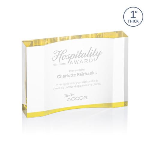 Recognition Awards - Acrylic Awards - Langworth Award - Gold