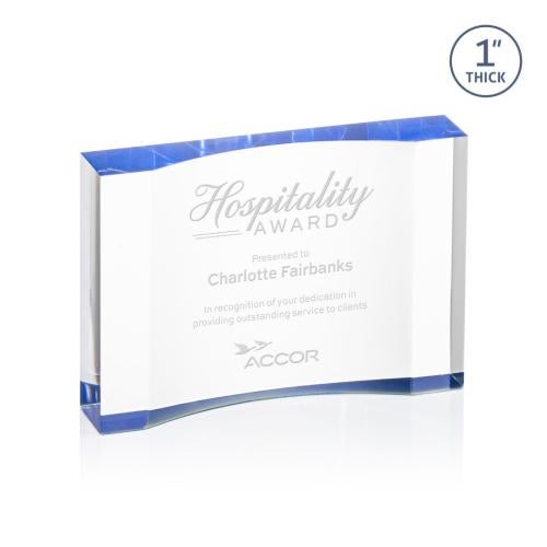 Recognition Awards - Acrylic Awards - Langworth Award - Blue