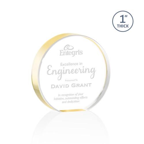 Recognition Awards - Acrylic Awards - Narita Circle Award - Gold