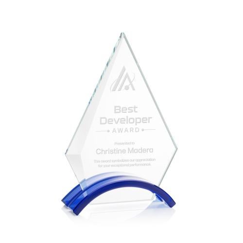 Recognition Awards - Crystal Awards - Fremont Award - Blue