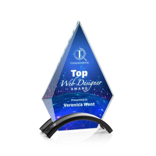 Recognition Awards - Crystal Awards - Fremont VividPrint&trade; Award - Black