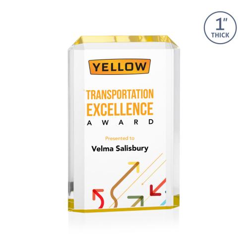 Recognition Awards - Acrylic Awards - Powell VividPrint™ Award - Gold
