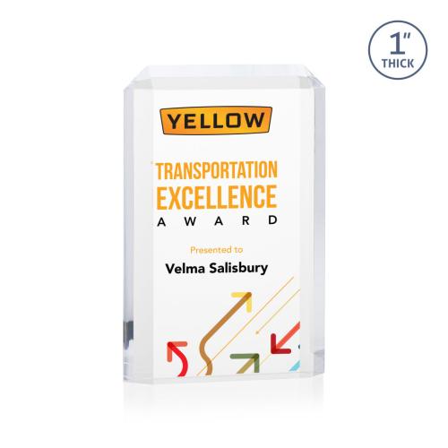 Recognition Awards - Acrylic Awards - Powell VividPrint™ Award - Clear