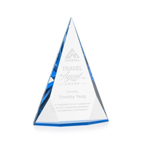Recognition Awards - Crystal Awards - Rochester Award - Blue