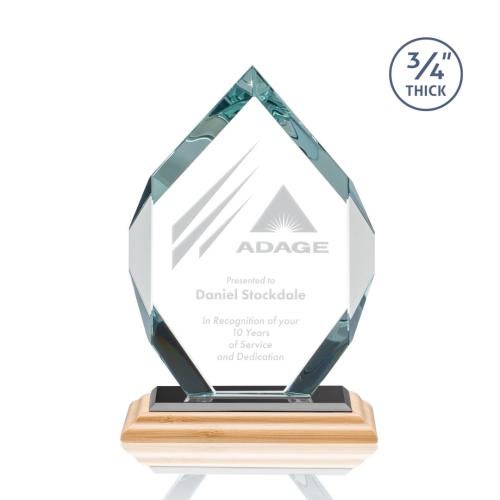 Recognition Awards - Crystal Awards - Royal Diamond Award - Bamboo/Black