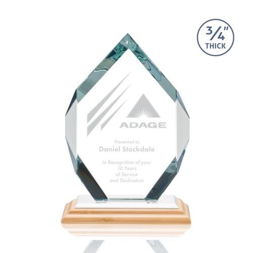 Recognition Awards - Crystal Awards - Royal Diamond Award - Bamboo/White