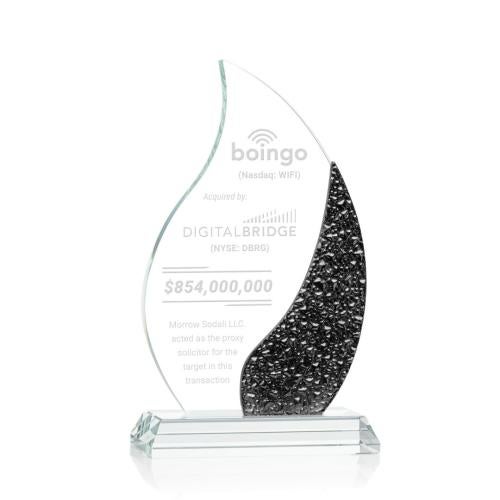 Recognition Awards - Crystal Awards - Oakley Flame Award - Black