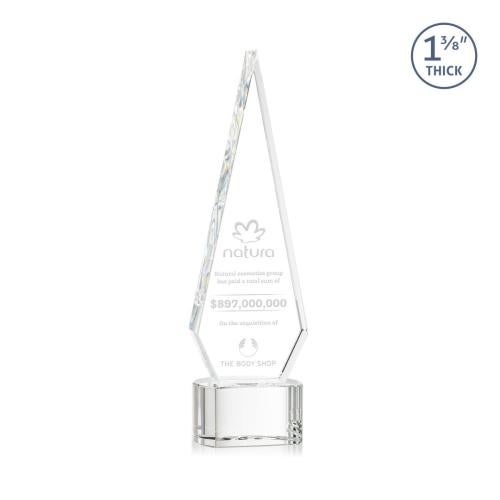 Recognition Awards - Crystal Awards - Springfield Award on Paragon Base - Clear
