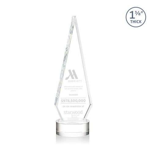 Recognition Awards - Crystal Awards - Springfield Award on Stanrich Base - Clear
