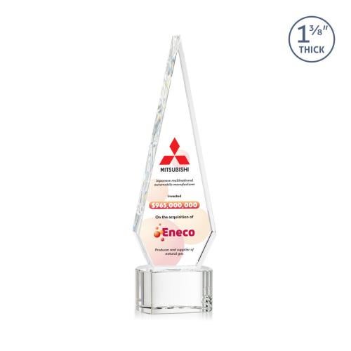 Recognition Awards - Crystal Awards - Springfield VividPrint™ Award on Paragon Base - Clear