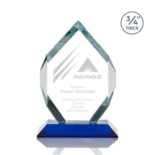 Recognition Awards - Crystal Awards - Royal Diamond Award - Blue