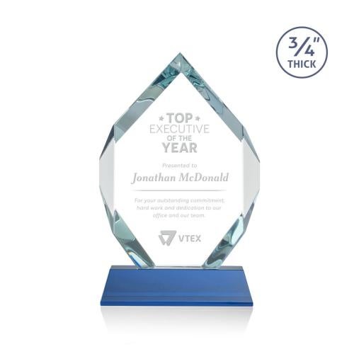 Recognition Awards - Crystal Awards - Royal Diamond Award on Newhaven - Blue