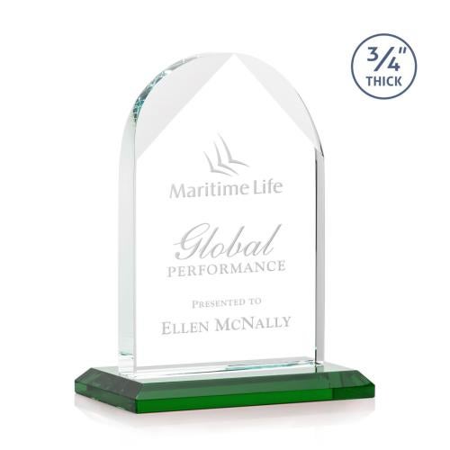 Recognition Awards - Crystal Awards - Blake Award - Green