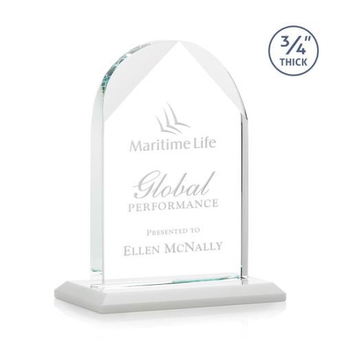 Recognition Awards - Crystal Awards - Blake Award - White