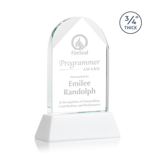 Recognition Awards - Crystal Awards - Blake Award on Newhaven - White