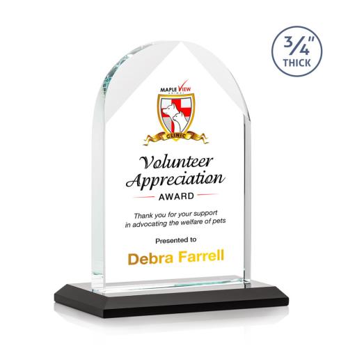 Recognition Awards - Crystal Awards - Blake VividPrint™ Award - Black