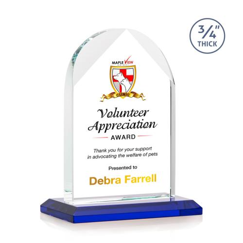 Recognition Awards - Crystal Awards - Blake VividPrint™ Award - Blue