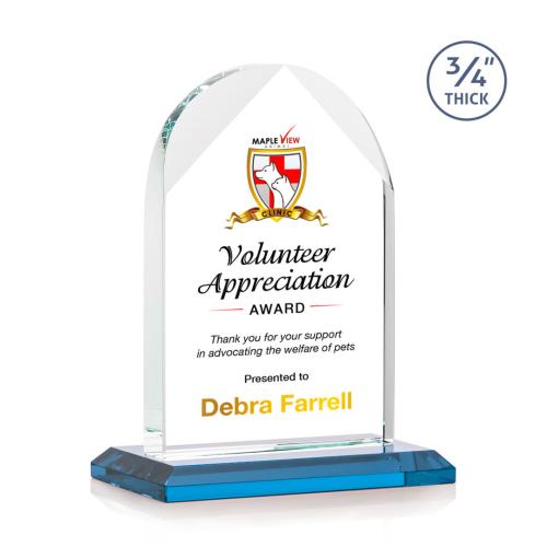 Recognition Awards - Crystal Awards - Blake VividPrint™ Award - Sky Blue