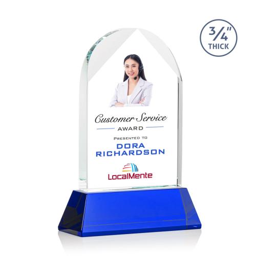 Recognition Awards - Crystal Awards - Blake VividPrint™ Award on Newhaven - Blue