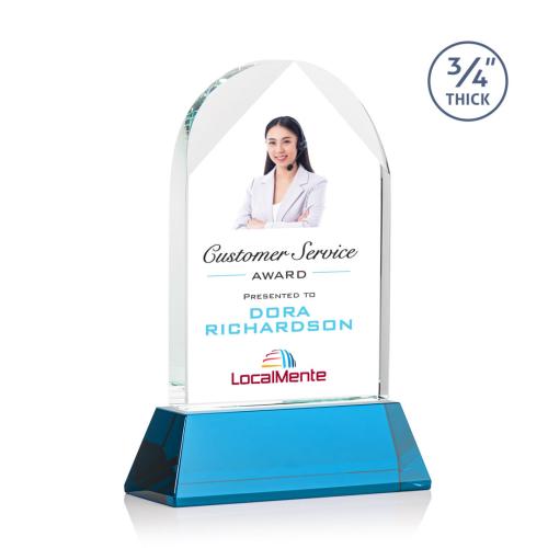 Recognition Awards - Crystal Awards - Blake VividPrint™ Award on Newhaven - Sky Blue