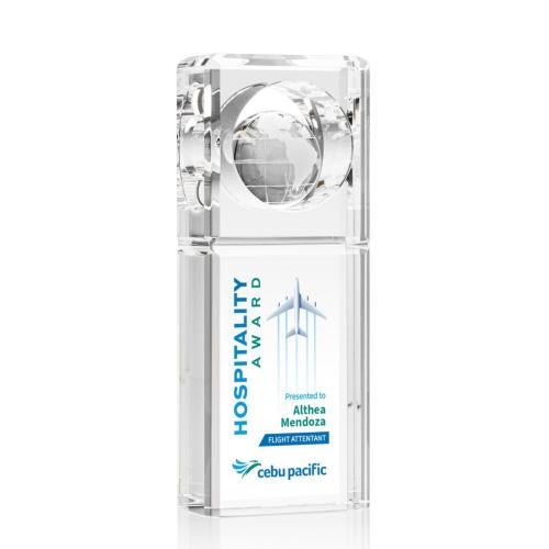 Recognition Awards - Crystal Awards - Waterloo Globe VividPrint™ Award