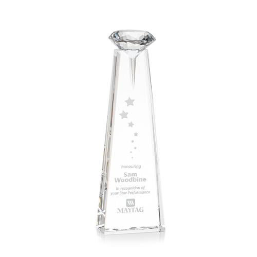 Recognition Awards - Crystal Awards - Alicia Gemstone Award - Optical/Diamond