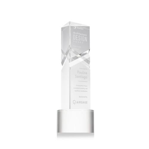 Recognition Awards - Crystal Awards - Oakham Award on Marvel Base - Clear