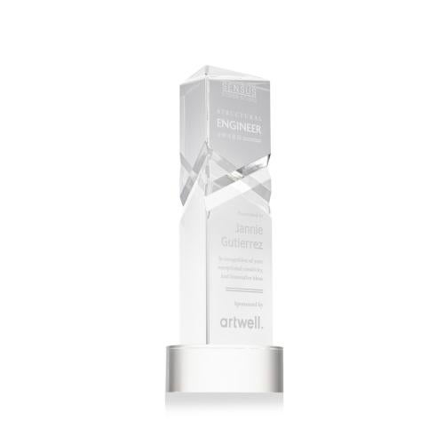 Recognition Awards - Crystal Awards - Oakham Award on Stanrich Base - Clear