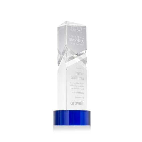 Recognition Awards - Crystal Awards - Oakham Award on Stanrich Award - Blue